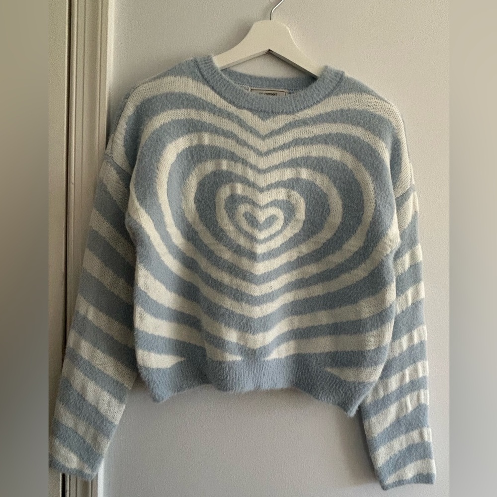 Blue heart sweater